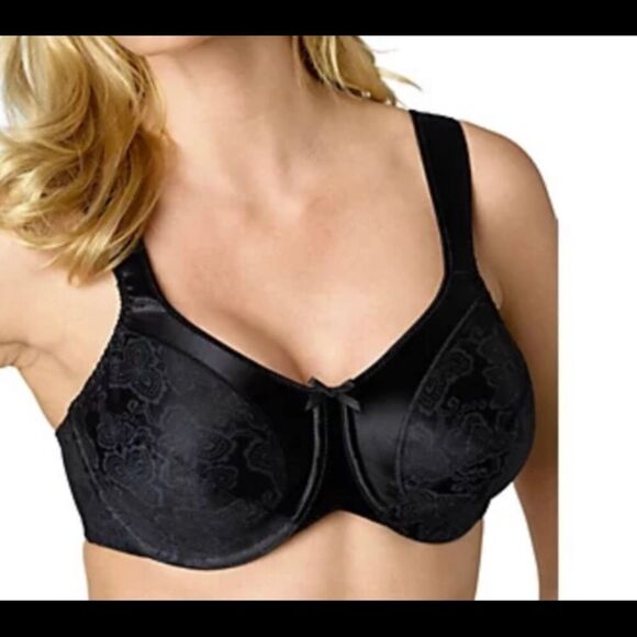 Bali Black Minimizer Underwire Bra Size 34DDD NWT - Picture 1 of 7